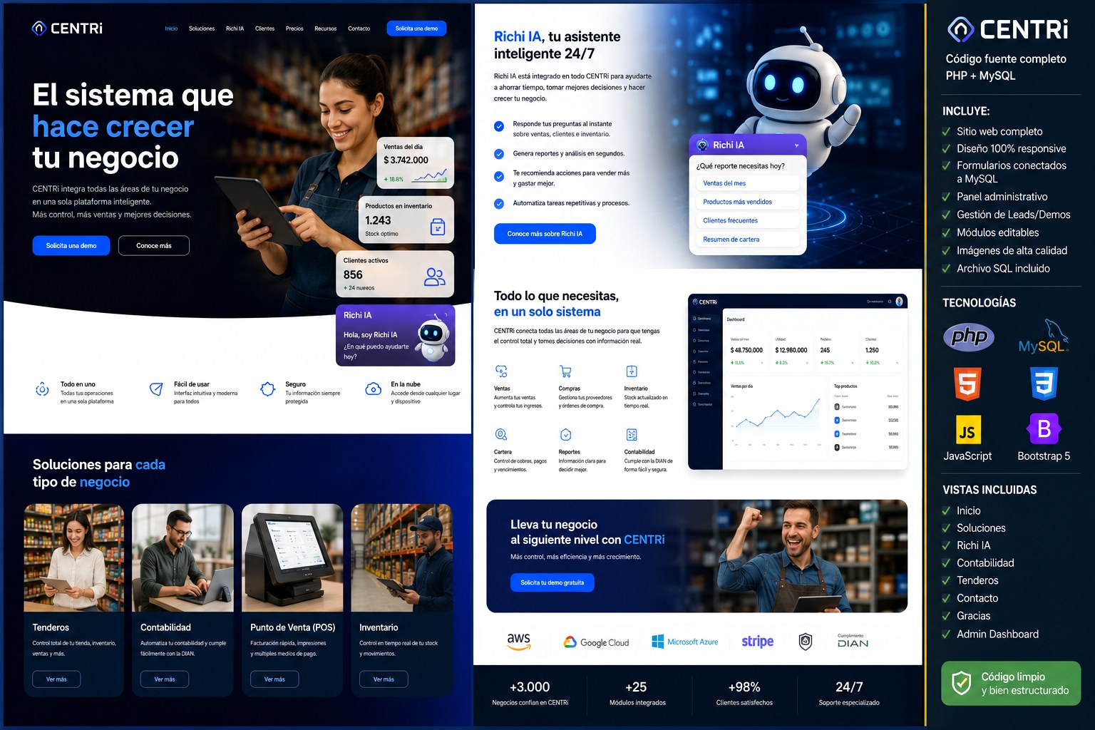 Mockup comercial CENTRi